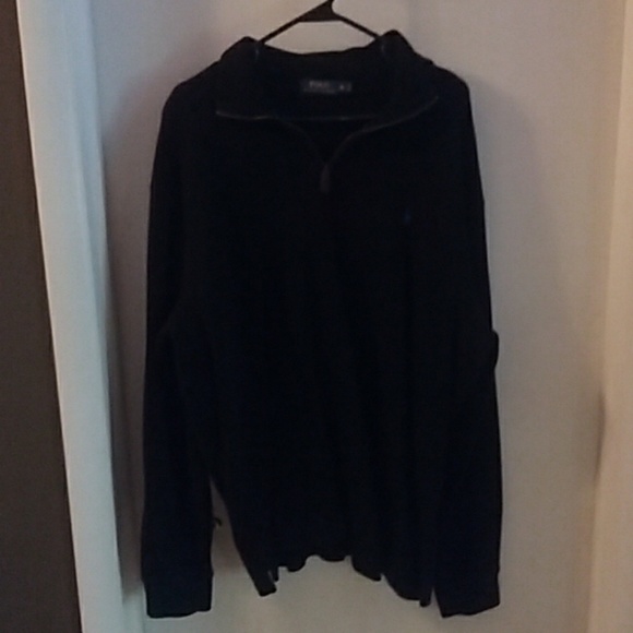 Black with blue Polo Ralph Lauren zip up - Picture 1 of 4